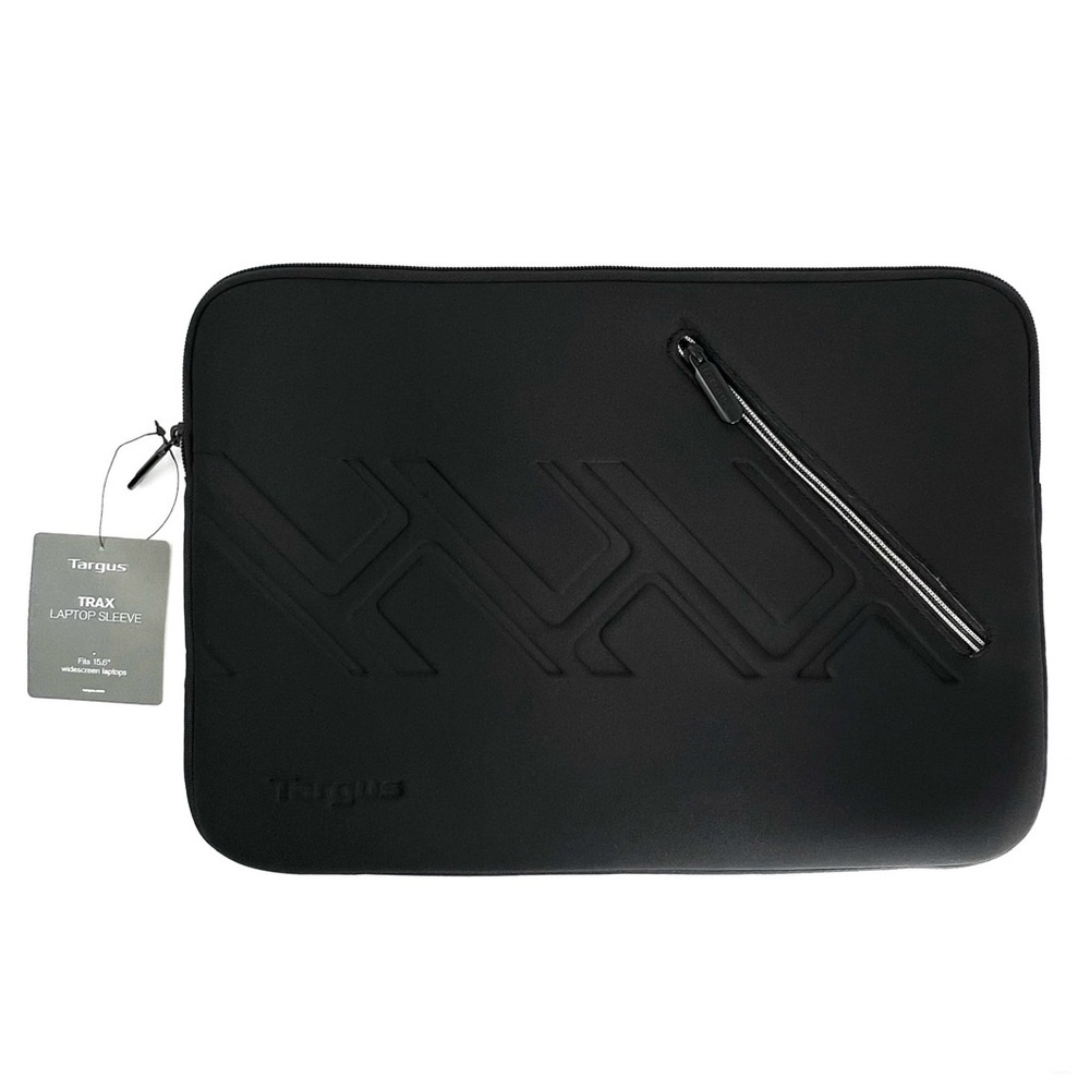 Targus Trax Black Laptop Sleeve Fits 15.6" Widescreen Laptops Faux Neoprene NWT - Picture 5 of 5